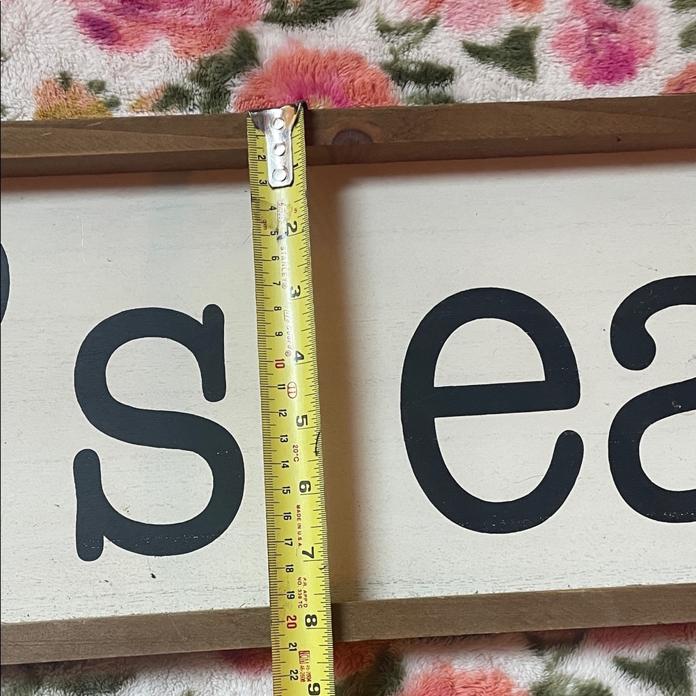 "let's eat" Rustic Wood Kitchen Sign - By Hobby Lobby - Picture 2 of 8